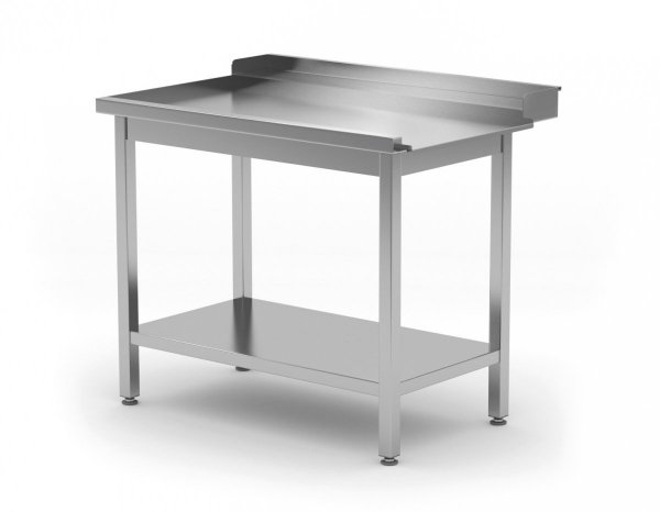 Stół wyładowczy do zmywarek z półką - lewy 900 x 700 x 850 mm POLGAST 237097-L 237097-L