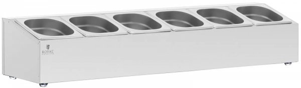  Ekspozytor na pojemniki GN - 6 GN 1/6 - 11,4 l - Royal Catering 10012753  RCPN-04