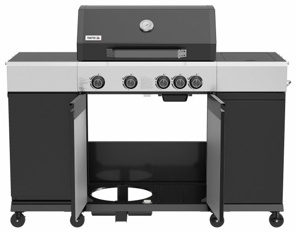 GRILL GAZOWY, MINI KUCHNIA 4+1, 14,5KW YATO YG-20037