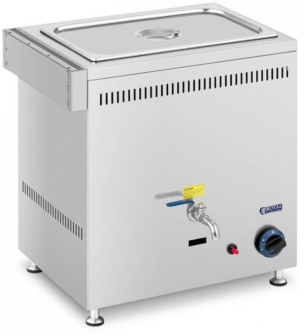 Bemar gazowy - 3300 W - 1 GN - 0,02 bar - G20 ROYAL CATERING 10011932 RC-BMG6020E