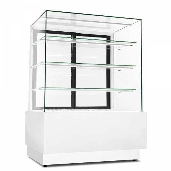 Witryna cukiernicza chłodnicza Dolce Visione Basic 900 BIANCO | 900x690x1300 mm | białe wnętrze