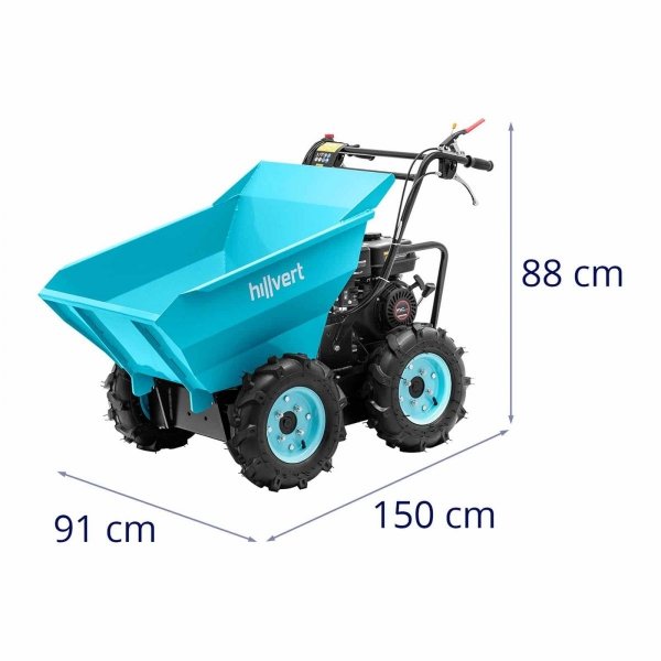 Taczka spalinowa / wywrotka - 6.5 KM - 400 kg HILLVERT 10090374 HT-MD-400