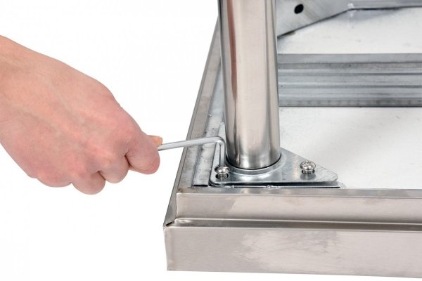 STÓŁ CENTRALNY SKŁADANY Z PÓŁKĄ 1000×600×H850mm YATO YG-09001 YG-09001