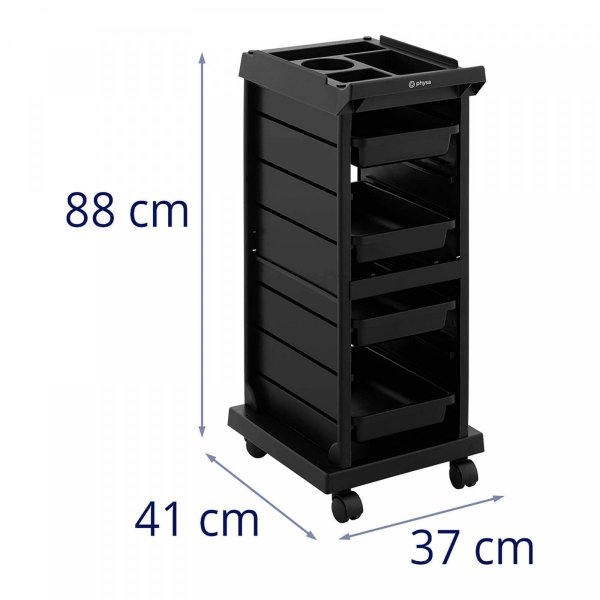 Wózek fryzjerski 10 kg 4 szuflady PHYSA 10040535 PHYSA-RR-09