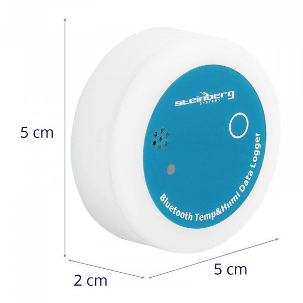 Rejestrator temperatury i wilgotności - -20~70°C - 0~100% rH - Bluetooth 4.2 / USB 2.0 STEINBERG 10030975 SBS-DL-20