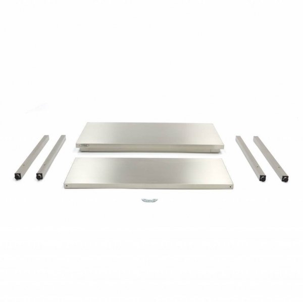 Stół gastronomiczny roboczy ze stali nierdzewnej z półką 60 x 70 cm Maxima