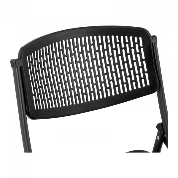 Krzesła - 5 szt. - do 150 kg - siedziska 430 x 430 x 440 mm - czarne FROMM STRACK 10260323 STAR_SEAT_38