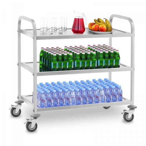 Wózek kelnerski - 3 półki - do 150 kg ROYAL CATERING 10010985 