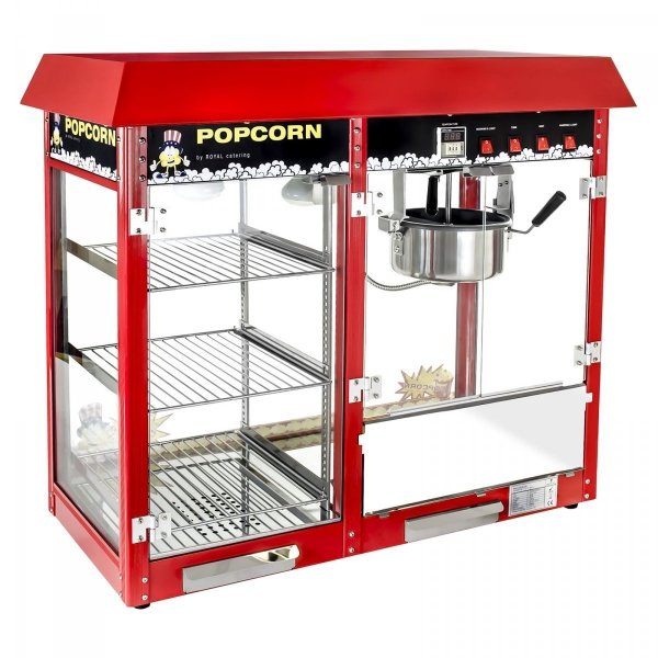 Maszyna do popcornu z witryną grzewczą Royal Catering RCPC-16E 1700W ROYAL CATERING 10010532 RCPC-16E