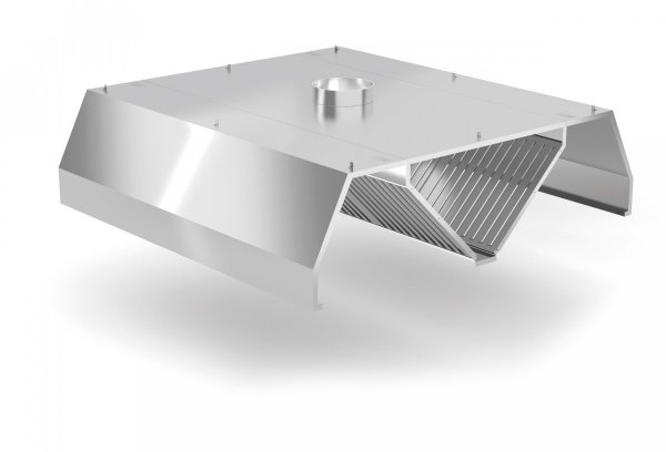 Okap centralny trapezowy POL-760 POLGAST POL-760 1100x2200