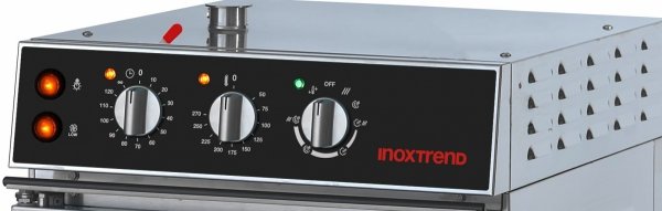 Piec konwekcyjno-parowy Inoxtrend Compact PK-DA-304E | 4xGN2/3 | 4,3 kW / 3 kW | 400 V / 230 V | 510x660x670mm