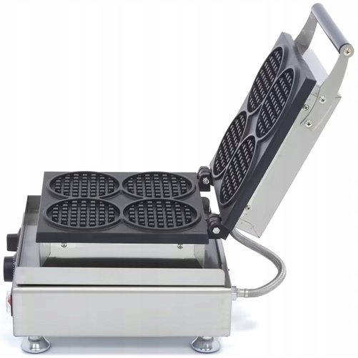 Gofrownica 4 gofry okrągłe 11cm 1750W MAXIMA 09374204