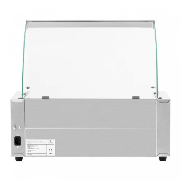 Grill rolkowy z osłoną 5 rolek stal nierdzewna ROYAL CATERING 10012159 RC-HTR5WC