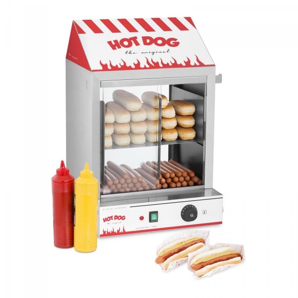 Podgrzewacz do hot dogów - 200 parówek / 50 bułek ROYAL CATERING 10010423 RCHW 2000