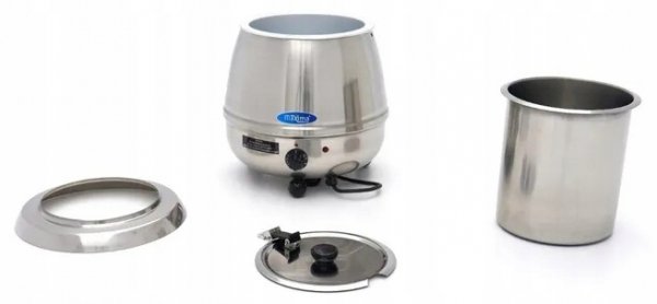 Kociołek do zupy 10l Stal nierdzewna z otworem na chochlę Maxima 09306100