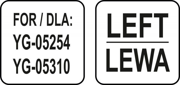 PROWADNICA LEWA DO PÓŁKI 408*630 YATO YG-05413 YG-05413