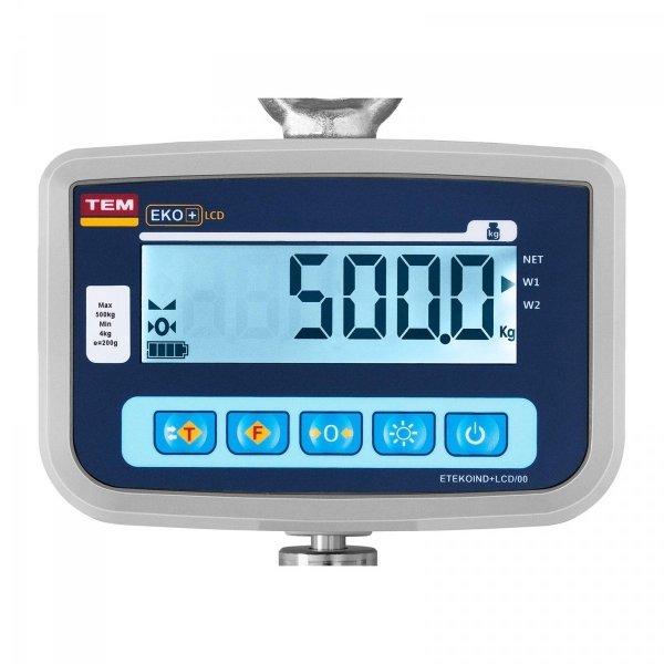 Waga hakowa - 500 kg / 200 g - legalizacja TEM 10200015 CEKO+LCD500V-BB