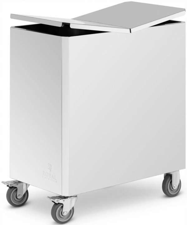 Pojemnik na mąkę z kółkami 18l 70x40x79cm ROYAL CATERING RCRB-1000 10013311 4062859259721