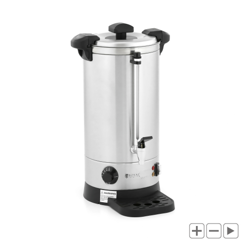 Warnik do wody - 9 l - 1500 W - ociekacz - srebrny ROYAL CATERING 10012453 RC-WBDW9