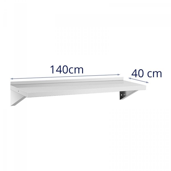 Półka wisząca - stal nierdzewna - 120 x 40 cm ROYAL CATERING 10012690 RCWR-120.1