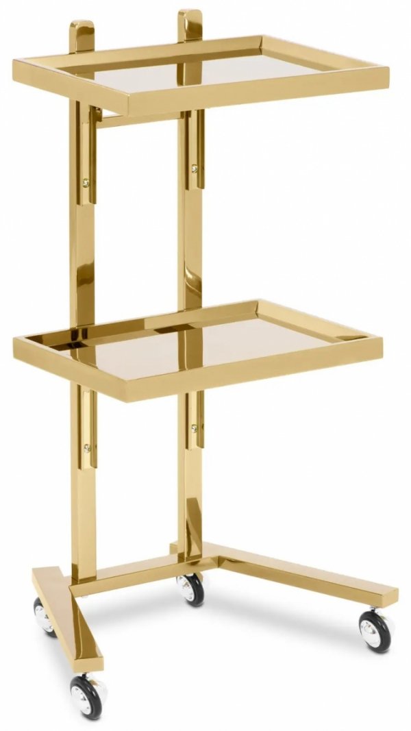Pomocnik kosmetyczny - 2 półki - 40 x 86 x 50 cm - złoty Physa 10040686 PHYSA-CT-1 