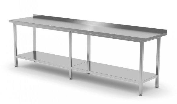 Stół przyścienny z półką 2200 x 700 x 850 mm POLGAST 103227-6 103227-6
