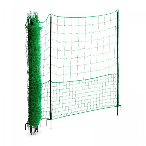 Ogrodzenie dla kur - wysokość 125 cm - długość 25 m - bez prądu WIESENFIELD 10280301 WIE-CN-250