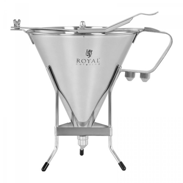 Dozownik do sosów - 1,8 l - stal nierdzewna - 3 dysze ROYAL CATERING 10012061 RCSD-11