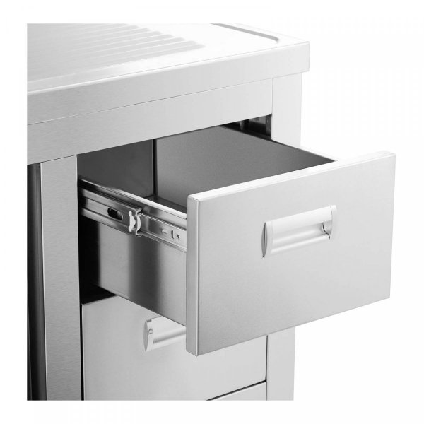 Szafka ze zlewem - 1 komora 400 x 400 x 300 mm ROYAL CATERING 10012144 RC-IKS10