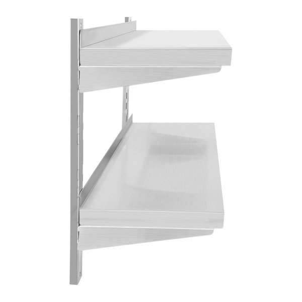Półka wisząca nierdzewna Royal Catering RCWR-80.2 podwójna 80cm ROYAL CATERING 10010359 RCWR-80.2