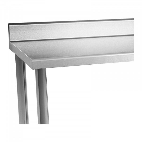 Stół roboczy - stal nierdzewna - 120 x 60 cm - 137 kg - rant ROYAL CATERING 10011591 RCWT-120X60SB