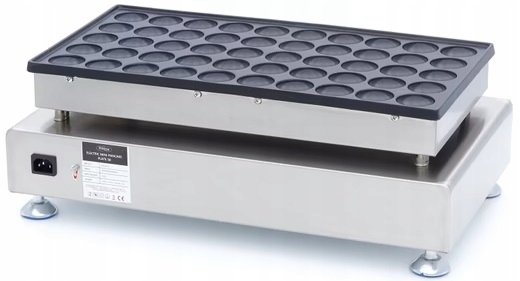 Patelnia Opiekacz Mini Naleśnikarka 50 sztuk  x 43mm  1500W MAXIMA 09374131 8719632127727