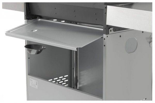 GRILL GAZOWY 4+1 STAL NIERDZEWNA 14,2KW, Z SZYBĄ YATO YG-20003