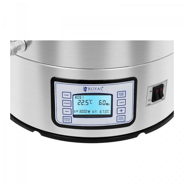 KOCIOŁ WARZELNY 60L 3000W LCD ROYAL CATERING 10011524 RCBM-42N