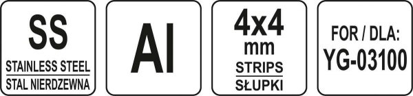 TARCZA DO SZATKOWNICY DO WARZYW YG-03100 SŁUPKI 4X4MM YATO YG-03143