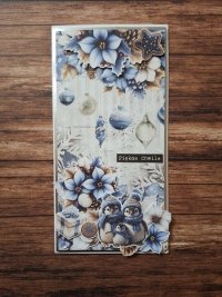 Kartka świąteczna w błękicie #2 