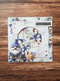 Kartka świąteczna ze skrzatem #3 