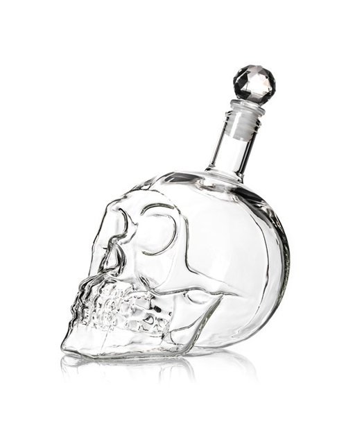 Butelka czaszka - karafka czaszka