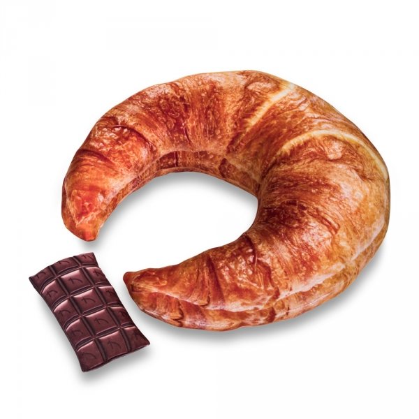 Termofor - Grzejący croissant - Poduszka rogal z czekoladą