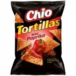 Chio Tortillas Wild Paprika Kukurydziane Chipsy Nachosy 110g
