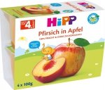 HIPP BIO Mus owocowy Jabłko Brzoskwinia 4x100g 4m