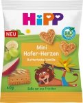 Hipp Bio Mini Serduszka Owsiane Ciasteczka Maślane 40g 1r