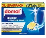 Domol Tabletki do zmywarki All in1 70 sztuk Nabłyszczające z Niemiec