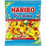 Haribo Pico Balla żelki owocowe kolorowe rurki z pianką 160g z Niemiec