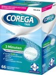 Corega Tabletki Ekspresowe czyszczenia w 3 minuty protez Zębowych 66 sztuk 4w1