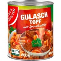 Garnek Gulaszowy z makaronem Pikantną wieprzowiną 800g 