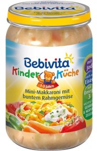 Bebivita Mini Makaron Kolorowe Warzywa 1r 250gr