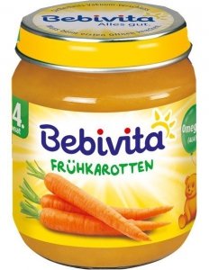 Bebivita Pierwsze Warzywo Młoda marchewka 4m 125g 