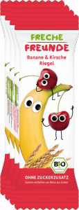 Erdbar Bio 4x Batonik Zbożowy Banan Wiśnia 1r 