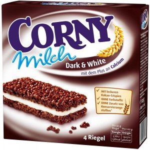 Corny Batony Zbożowe Kakao Mleczny Krem Wapń 4szt
